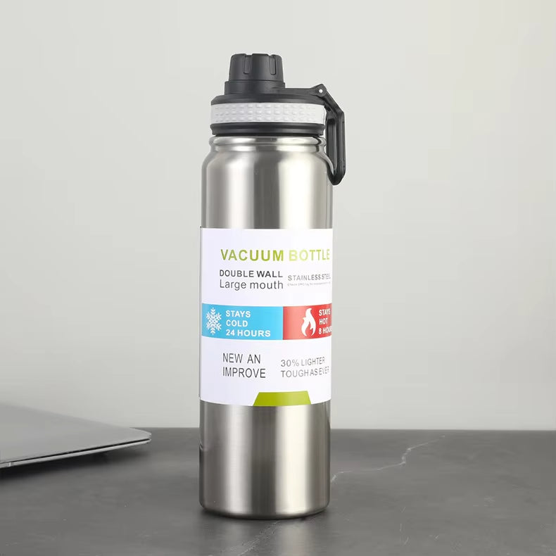 1000ML/800ML Outdoor Thermos Bottle Stainless Steel Water Bottle With Tea Filter Thermal Cup Leak-proof Vacuum Flasks