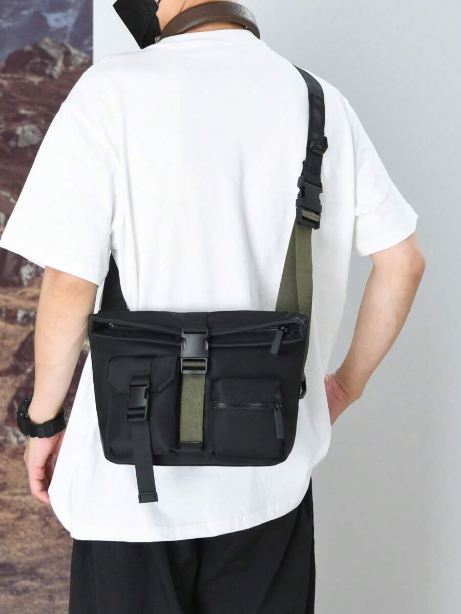 Large Capacity Outdoor Travel Multi-Pocket Shoulder Bag , Crossbody Bag, Camping Bag,For Men