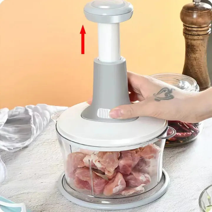 1500ML – Hand Chopper Machine – Manual Vegetable Cutter & Food Processor