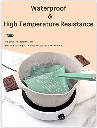 Non-Stick Silicone Dough Rolling Mat with Rolling Pin – Heat-Resistant Insulation Pad for Baking & Pastry Prep