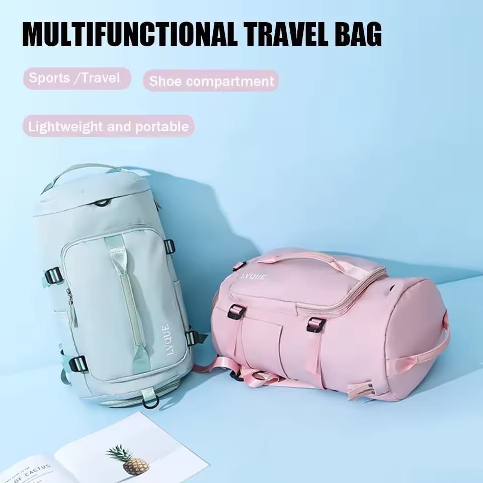 Large Sports / Travel Bag Water-Resistant College Bookbag With Shoes Compartment