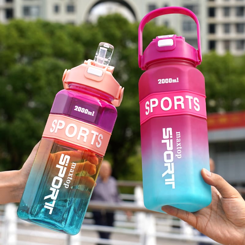 (Set of 3) Motivational Sport Water Bottle 2000ML/900ML/300ML