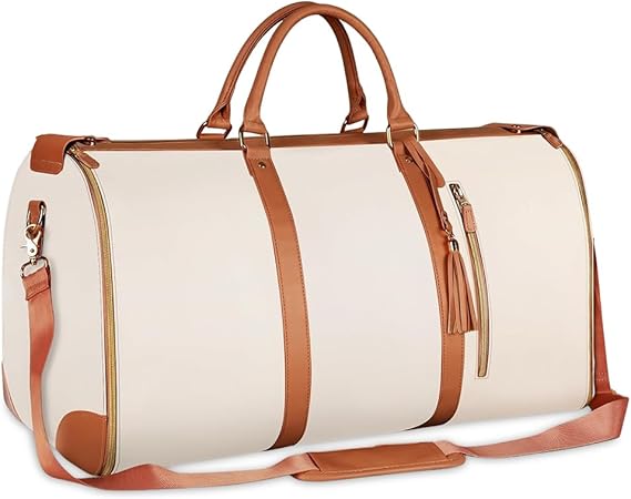 3 in 1 Hanging Suitcase Suit Weekender Travel Bag PU Leather Large Capacity Multifunctional