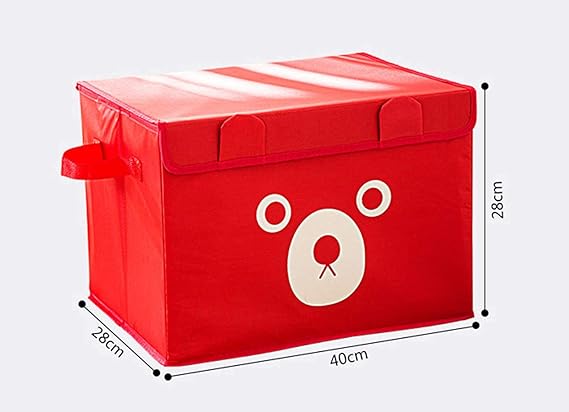 Panda Storage Box, Household Cute Cartoon Children'S Oxford Cloth Folding Storage Box, Toys, Clothes, Dust-Proof Cover Debris Storage
