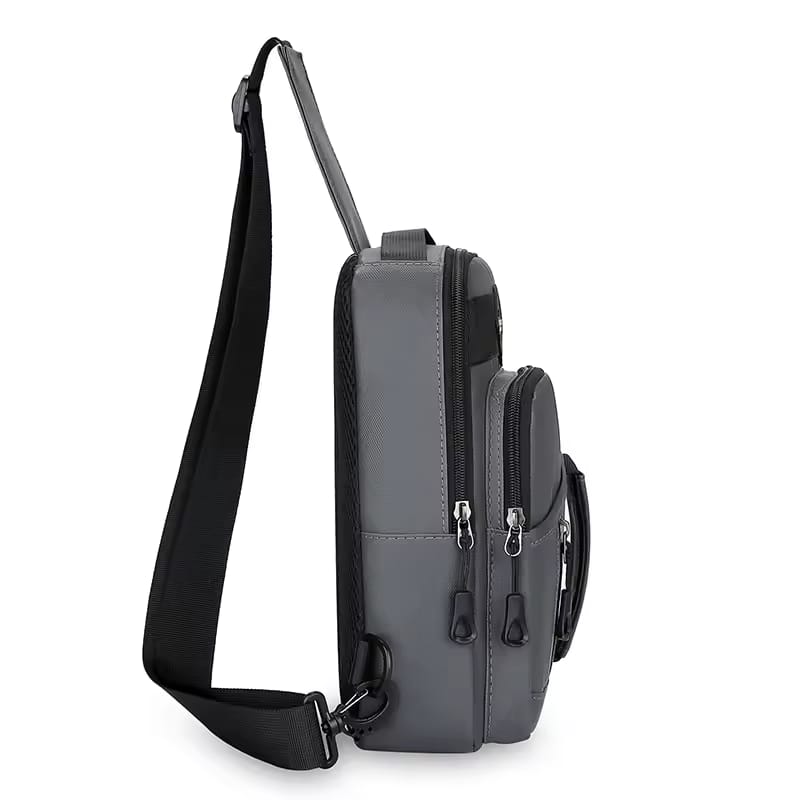 Multiple Compartments Crossbody Stylish Outdoor Chest Sling with Adjustable Strap Bag