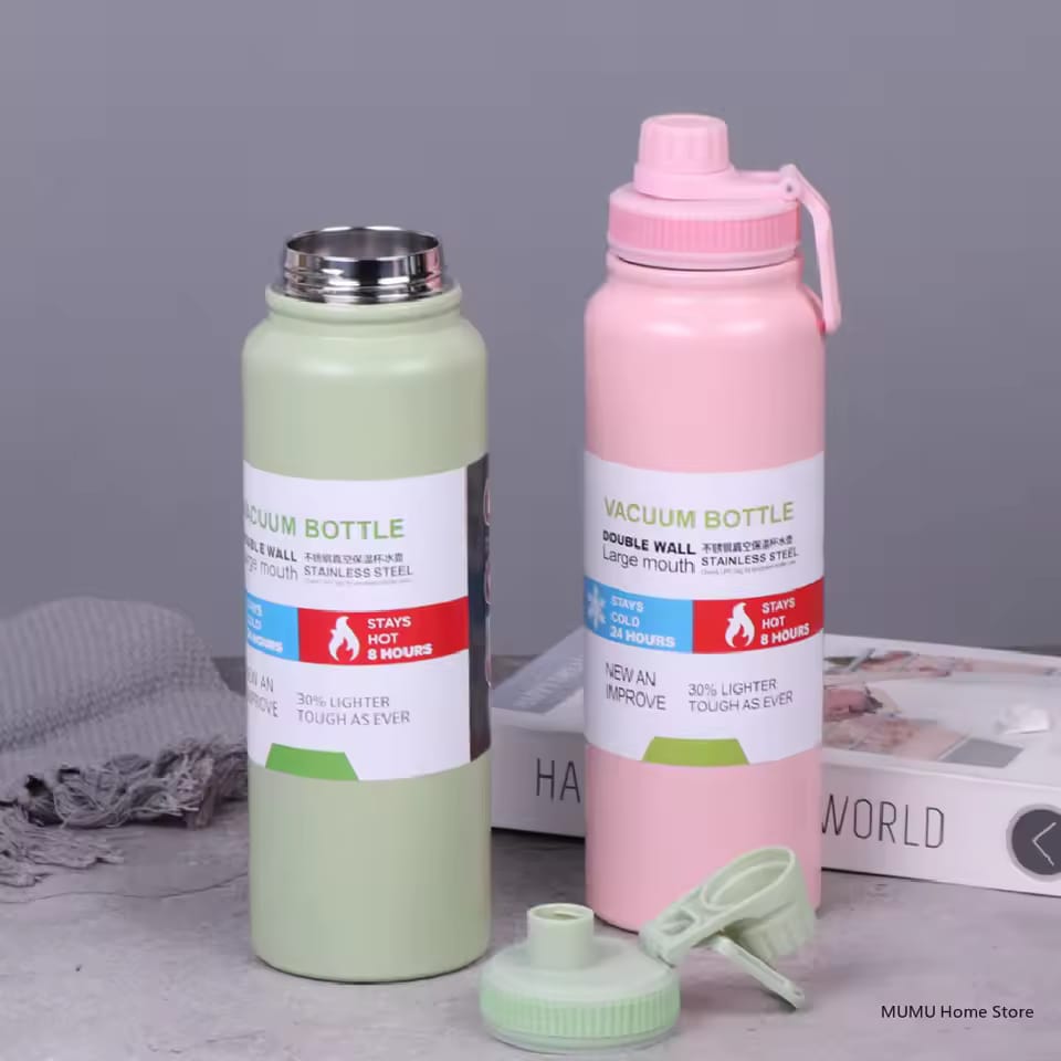 1000ML/800ML Outdoor Thermos Bottle Stainless Steel Water Bottle With Tea Filter Thermal Cup Leak-proof Vacuum Flasks