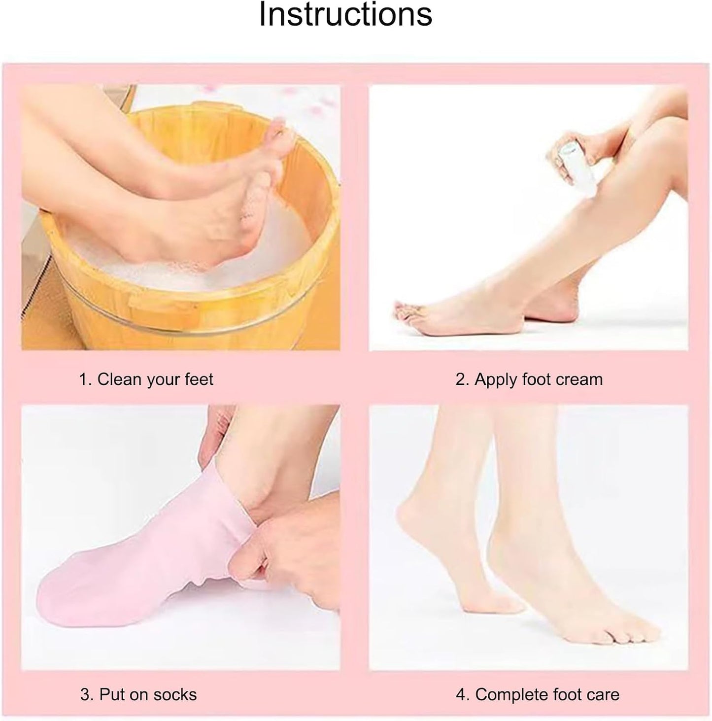 Silicone Moisturizing Soft Gel Gloves & Socks