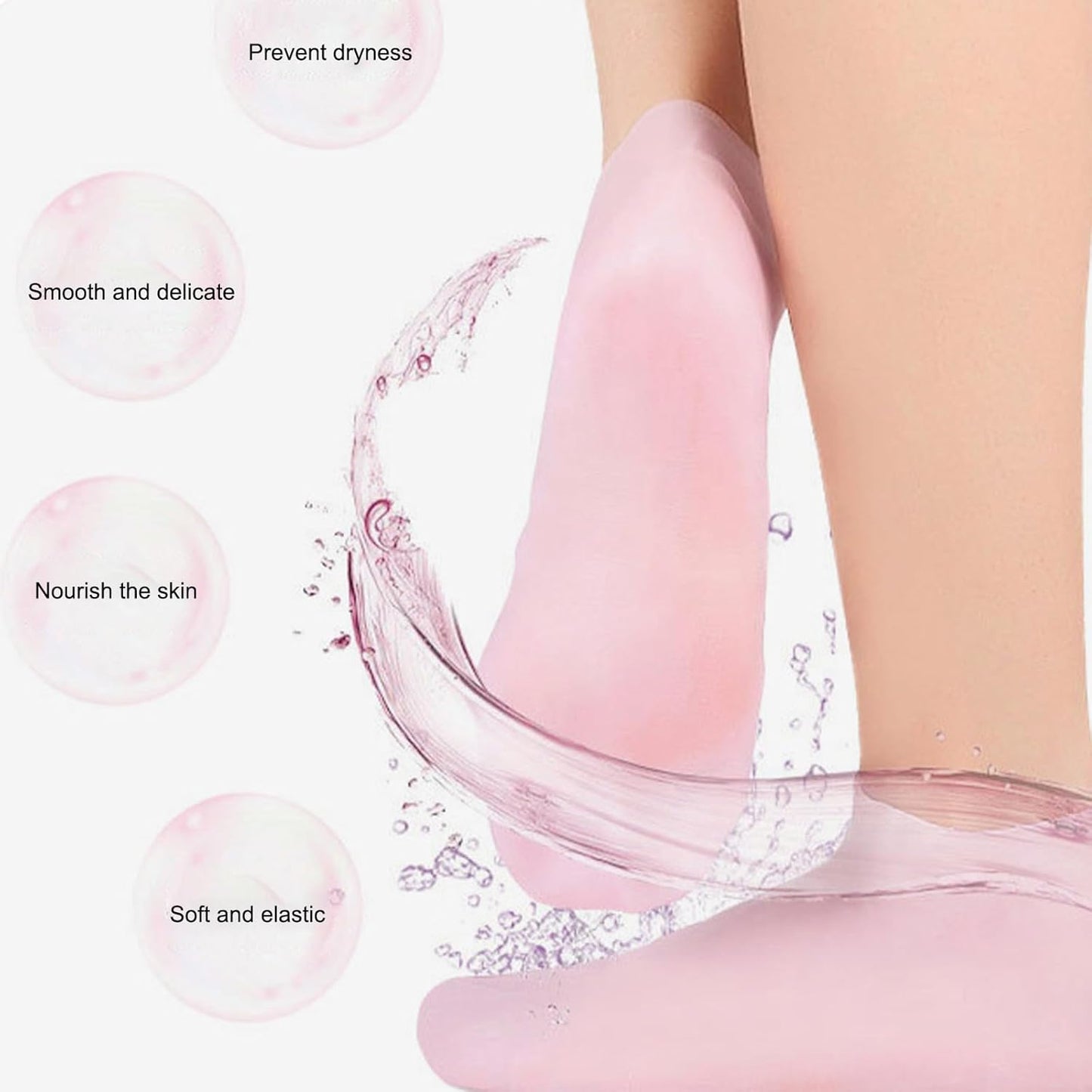 Silicone Moisturizing Soft Gel Gloves & Socks