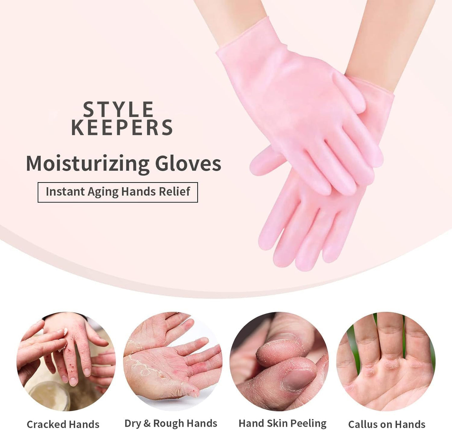 Silicone Moisturizing Soft Gel Gloves & Socks
