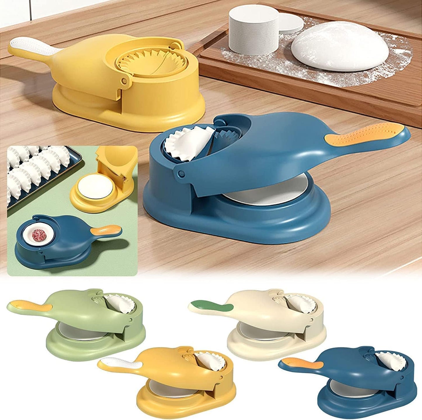2-in-1 Dumpling Maker Machine for Momos, Samosa, and More - Kitchen Helper