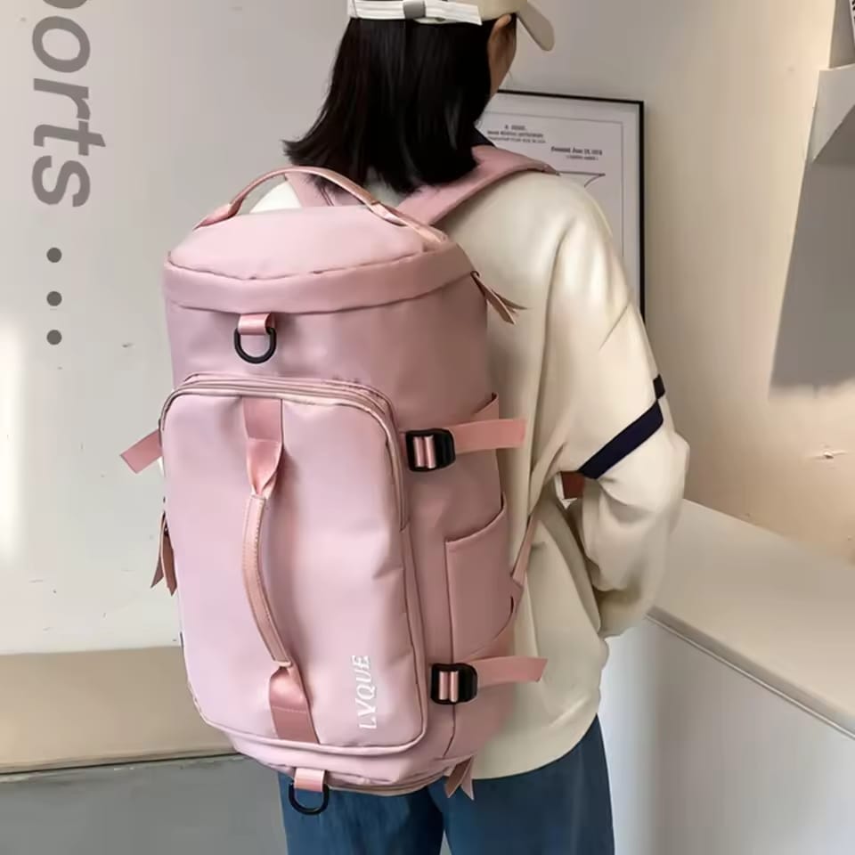 Large Sports / Travel Bag Water-Resistant College Bookbag With Shoes Compartment