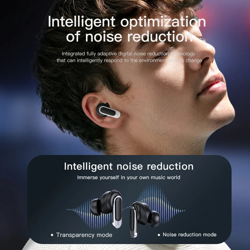 Smart LED airpods with Screen Display True Wireless Noise Cancelling