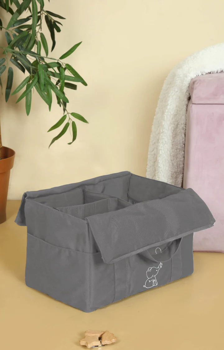 Baby Diaper Caddy Organizer, Foldable WaterProof Storage Bag