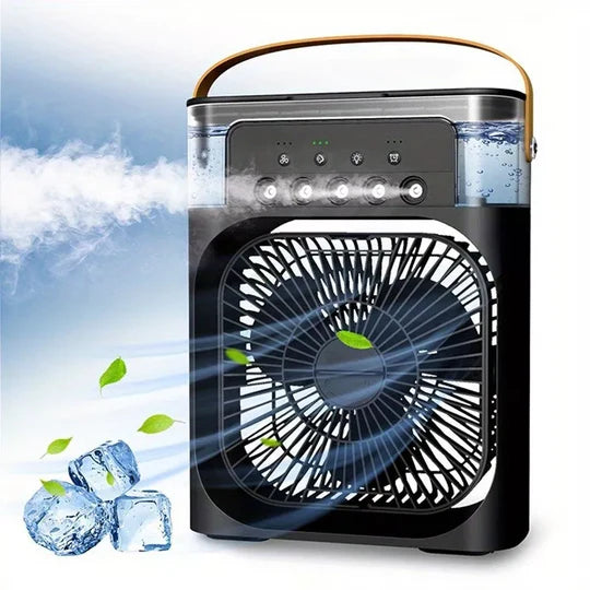 Humidifier Cooling Fan, Personal USB Air Cooler Fan, Mini Air Freshener Cooling Fan, Water Mist Humidification Fan, 3 In 1 Portable Fan Air Conditioner