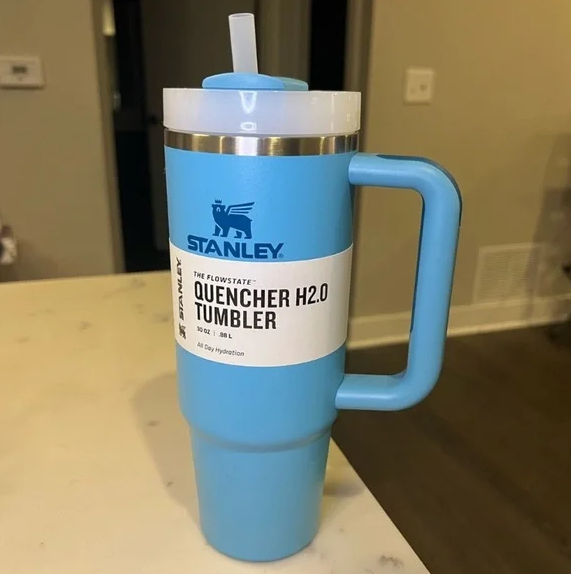 Stanley Quencher H2.0 Tumbler with Handle and Straw 40 oz Insulated Stainless Steel