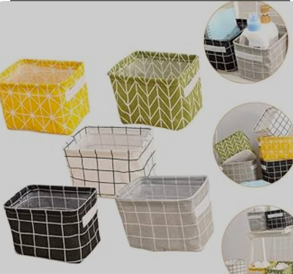 Mini Oxford Basket Organizers Random Colours Available