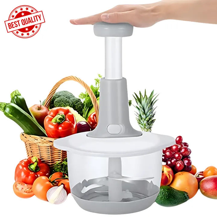 1500ML – Hand Chopper Machine – Manual Vegetable Cutter & Food Processor