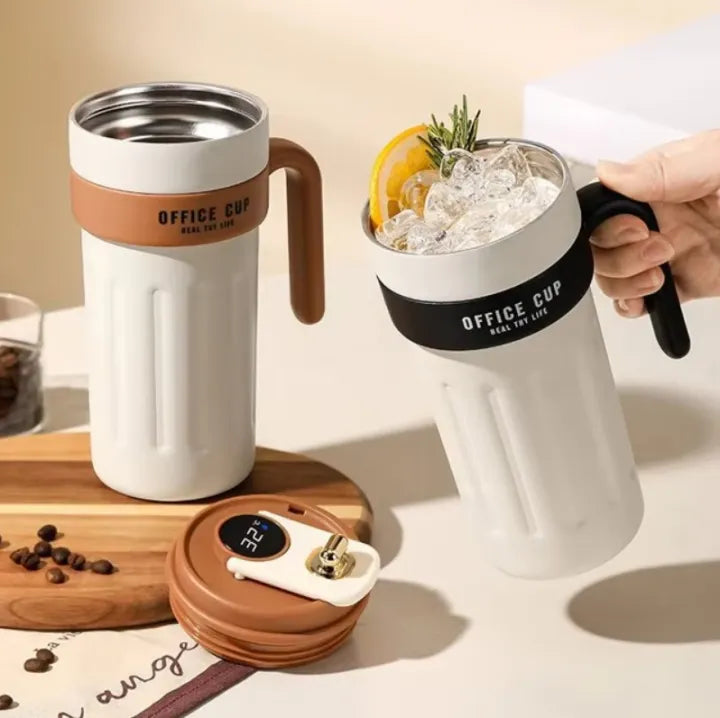 650ML Smart Temperature Display Stainless Steel Insulated Mug with Handle