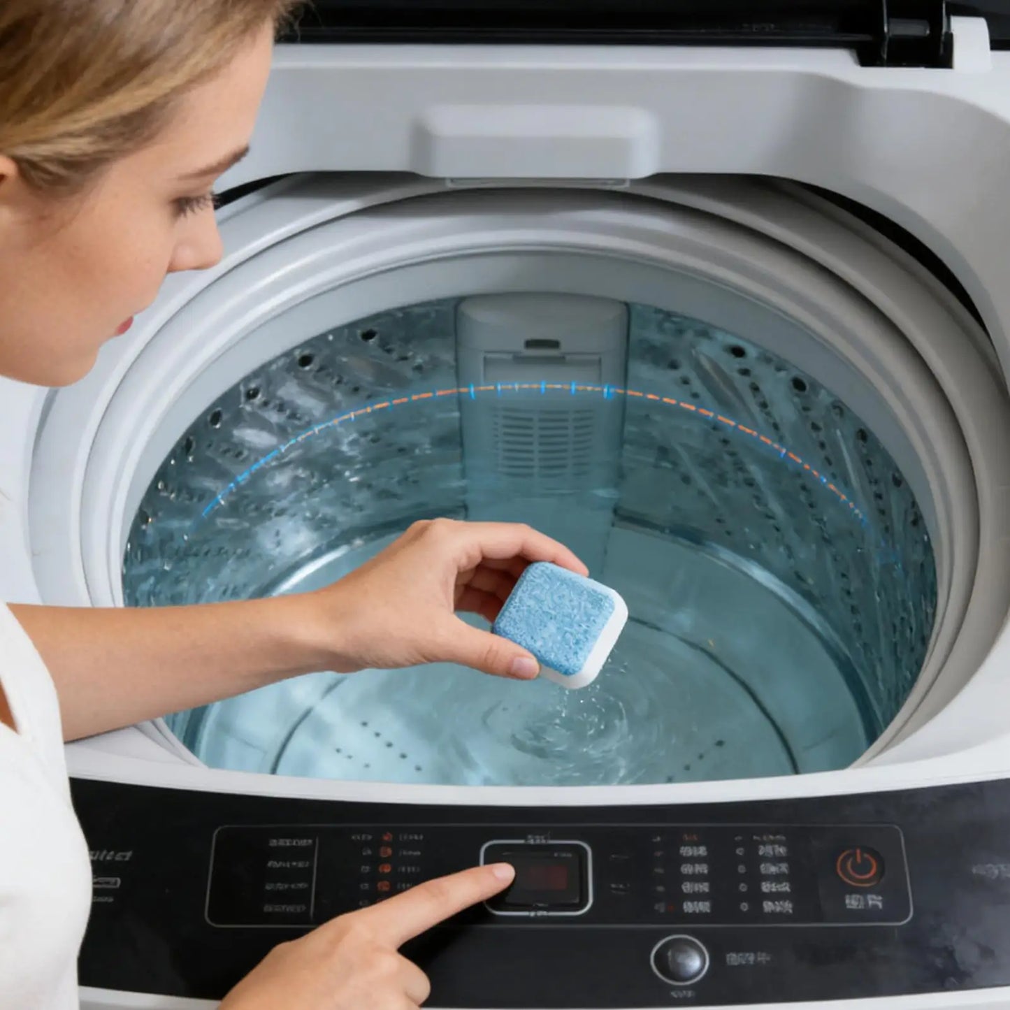 12 PCS Powerful Effervescent Washing Machine Cleaner Tablets - Deep Clean, Remove Odors & Grime for Fresher Laundry