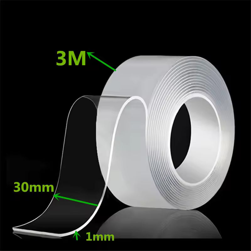 Strong, Reusable & Transparent Nano / Double Tape: The Ultimate Waterproof Adhesive for Every DIY Project.
