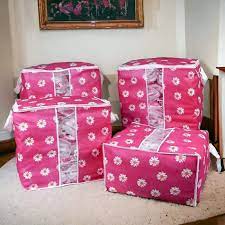 110 GSM Non Woven Storage Bag In Floral Print