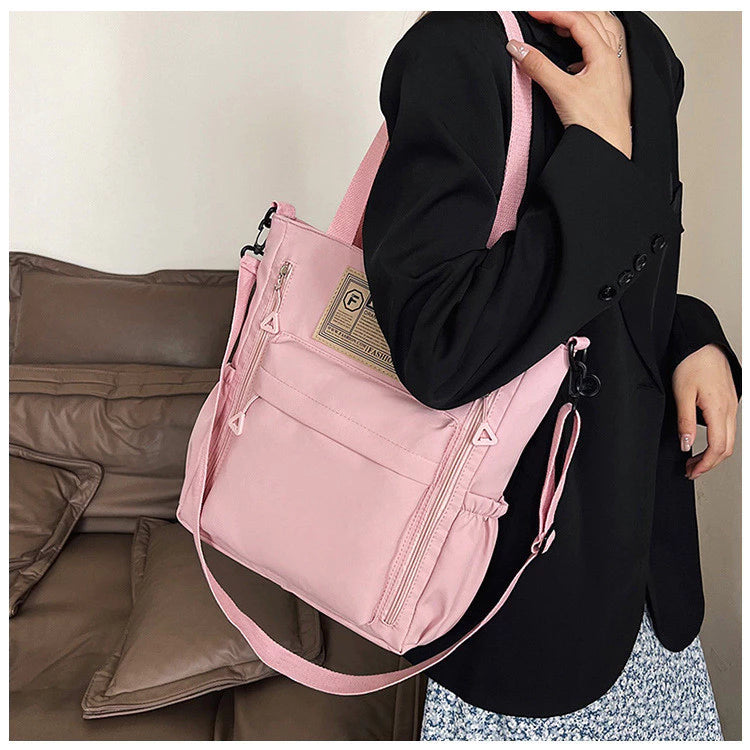Women's Stylish Large Capacity Nylon Shoulder Bag - Casual Travel & School-college Bag