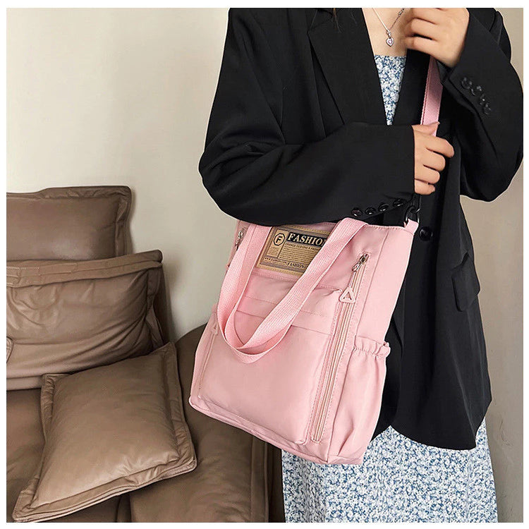 Women's Stylish Large Capacity Nylon Shoulder Bag - Casual Travel & School-college Bag