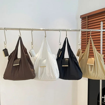 Foldable Keychain Tote Bag with Key Ring