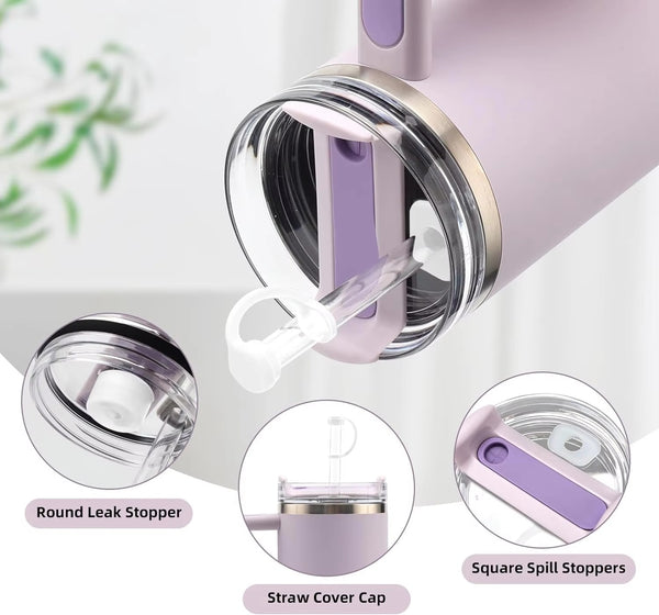 Spill Stopper Sets for Tumbler 40/30 oz with Straw Cover Caps, Leak Stoppers