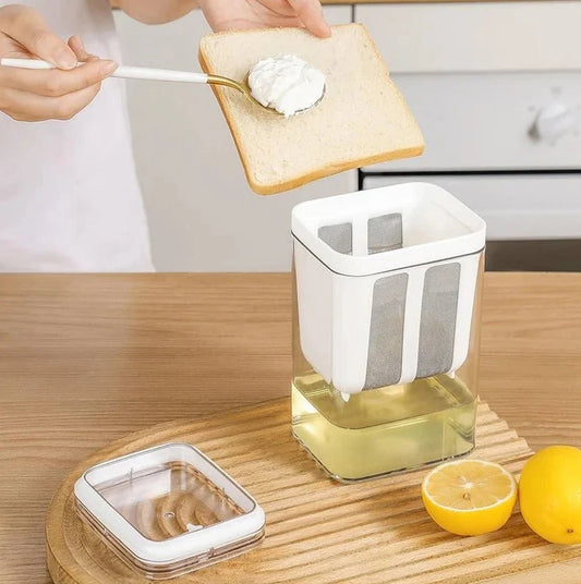 GREEK YOUGURT STAINER WITH LID AND LOCK
