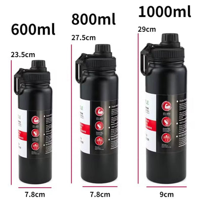 1000ML/800ML Outdoor Thermos Bottle Stainless Steel Water Bottle With Tea Filter Thermal Cup Leak-proof Vacuum Flasks