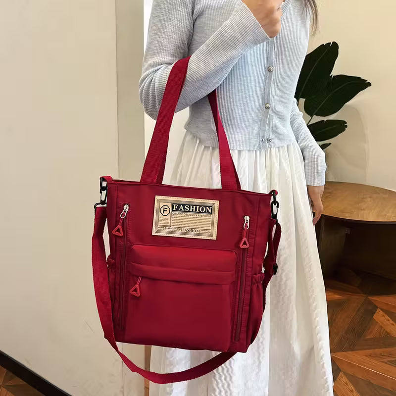 Women's Stylish Large Capacity Nylon Shoulder Bag - Casual Travel & School-college Bag