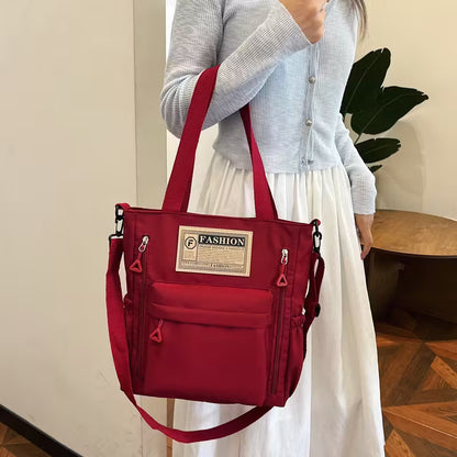 Women's Stylish Large Capacity Nylon Shoulder Bag - Casual Travel & School-college Bag