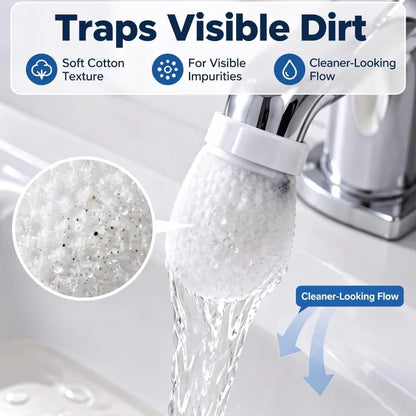 Universal Tap Water Filter Reusable Cotton Faucet Filter Bags for Kitchen & Bathroom