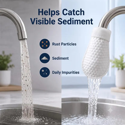 Universal Tap Water Filter Reusable Cotton Faucet Filter Bags for Kitchen & Bathroom