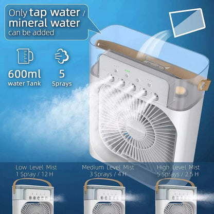 USB Portable Mini Cooling Fan With Cool Mist