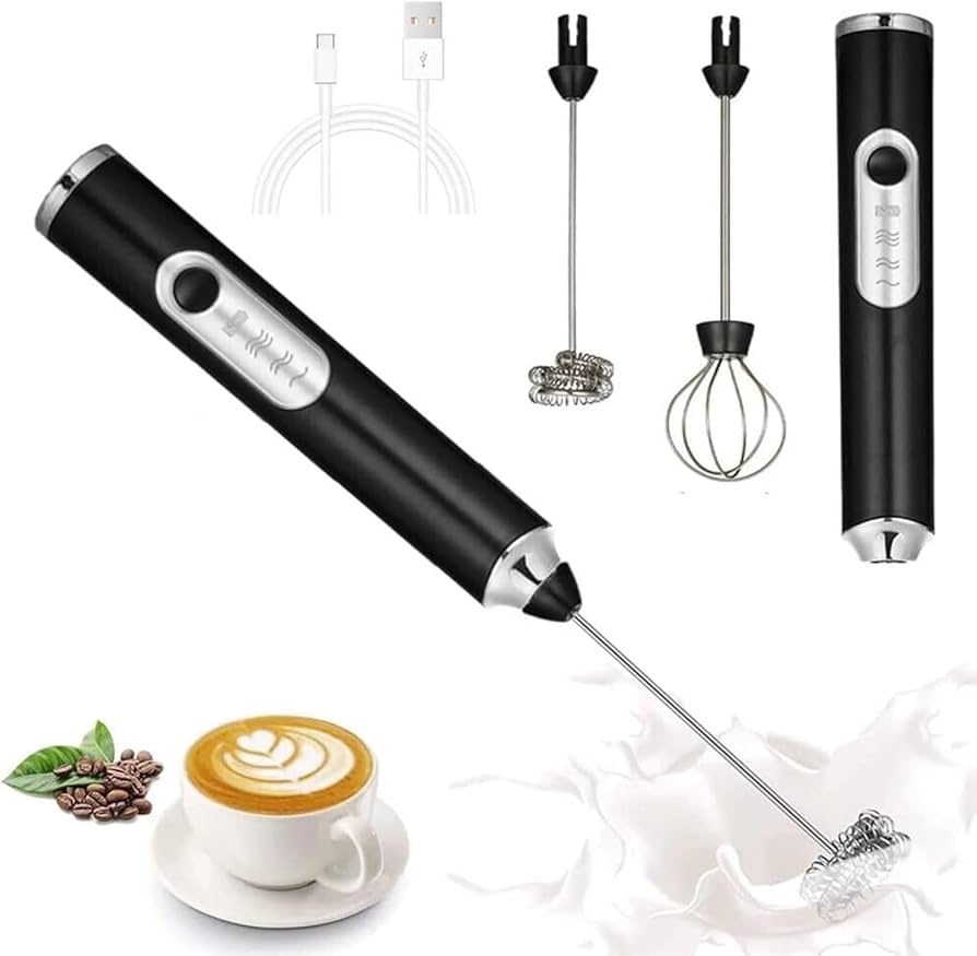 2 In 1 Rechargeable Coffee Frother & Egg Beater – USB Charging