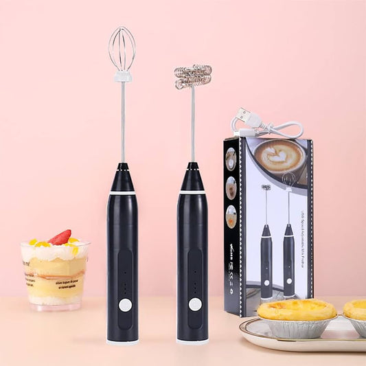 2 In 1 Rechargeable Coffee Frother & Egg Beater – USB Charging