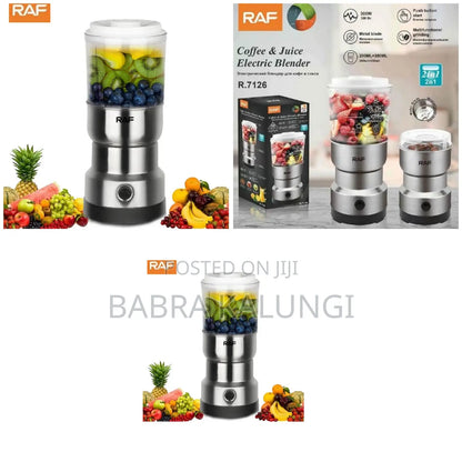 RAF 2 in 1 Stainless Steel Electric Washer Portable Automatic Juice Blender Coffee Grinder Spice Grinder