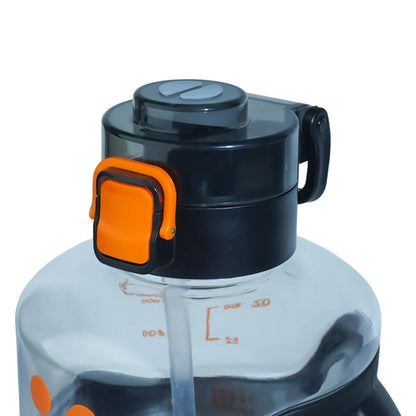 2000ML Plastic Sports Bottle High Quality Direct Drink + Sipper