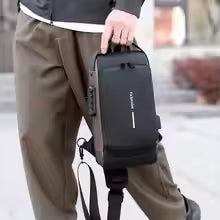 Crossbody Shoulder Backpack Sling Chest Bag for Men