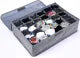 Underwear Socks Storage Organizer with Lids Foldable Closet Drawer Divider 24 Cells, Storage Box for Socks Underwear