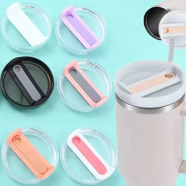 Cap Replacement WITH STANLEY LOGO 40 Oz For Stanley Thermal Water Bottle Cover Coffee Cups Flip Straw