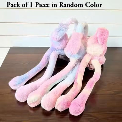 Twish Accessories Pack of 1 Random Color Cute Rabbit Ear Moving Earmuffs for Kids