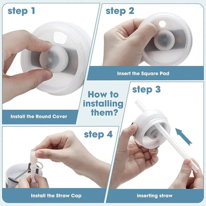 Spill Stopper Sets for Tumbler 40/30 oz with Straw Cover Caps, Leak Stoppers