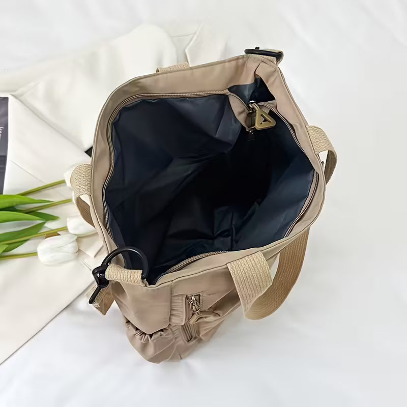 Women's Stylish Large Capacity Nylon Shoulder Bag - Casual Travel & School-college Bag