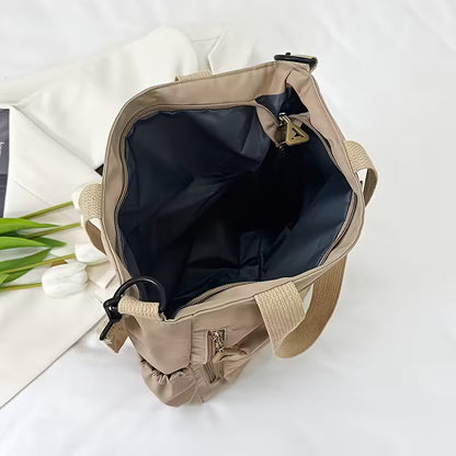 Women's Stylish Large Capacity Nylon Shoulder Bag - Casual Travel & School-college Bag
