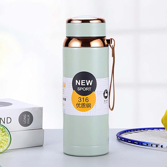 1000ml Vacuum Flask Water Bottle 316 Stainless Steel Rose Gold Lid