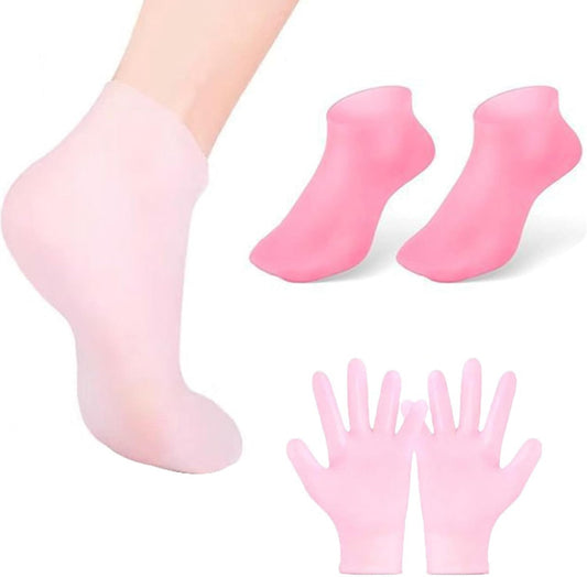 Silicone Moisturizing Soft Gel Gloves & Socks