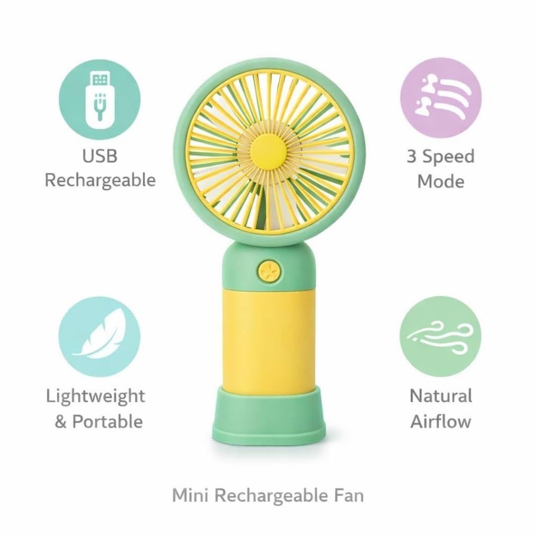 Multi-speed Rechargeable fan - perfect for home & office